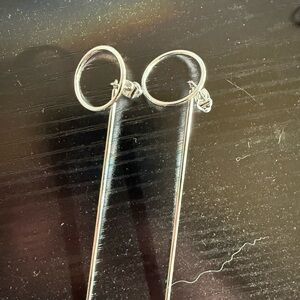 Uncommon James Silver Circle Drop Earrings